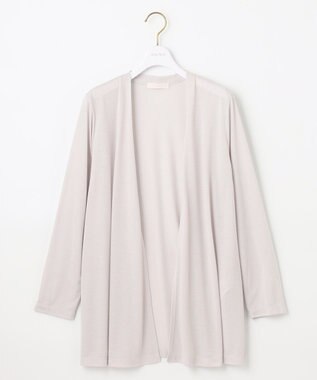 ANY SIS 【洗える】サラサラ着流し カーディガン ローズグレー