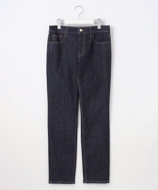 自由区 【洗える】365デニムスリムストレート パンツ インディゴ