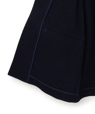 J.PRESS MEN 【J.PRESS ORIGINALS】【UNISEX】Wool Light Melton Short Duffle Coat / Baggy-Fit ネイビー系