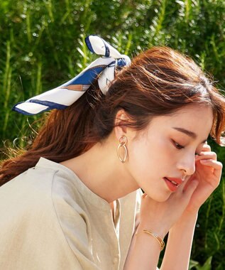 Tiaclasse アソートスカーフ Bネイビー