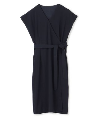 BEIGE， 【洗える・L-size】CINDY / ラップワンピース Navy × White