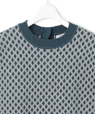 J.PRESS YORK STREET 【WOMEN】ANTI PILLING WOOL ジャガードニットベスト ダルブルー系5