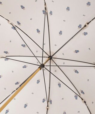 MOONBAT POLO RALPH LAUREN（ポロ ラルフローレン） 長傘 FLAG BEAR ポロベア ドット ベージュ