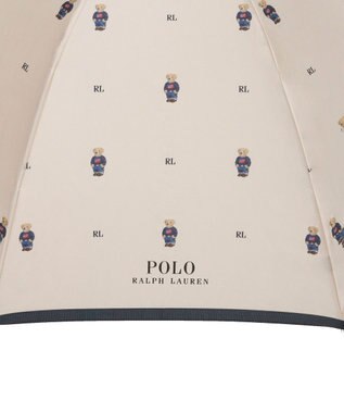 MOONBAT POLO RALPH LAUREN（ポロ ラルフローレン） 長傘 FLAG BEAR ポロベア ドット ベージュ