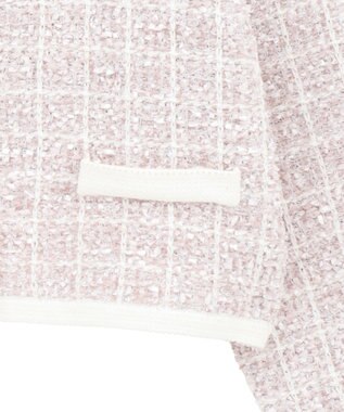 Maison de FLEUR ツイードニットカーディガン Pink