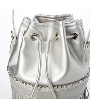 UNBILLION カシュカシュ cachecache / ボールチェーンポイントタッセルドロストショルダー シルバー