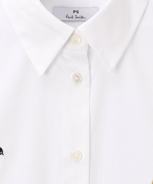 Paul Smith ラッキーモチーフ エンブロイダリー シャツ ホワイト