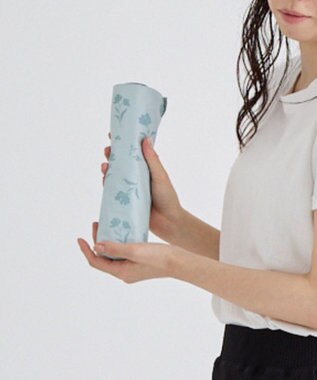 MOONBAT 晴雨兼用日傘 折りたたみ傘 ボタニカル／遮光 遮熱 UV ライトグリーン