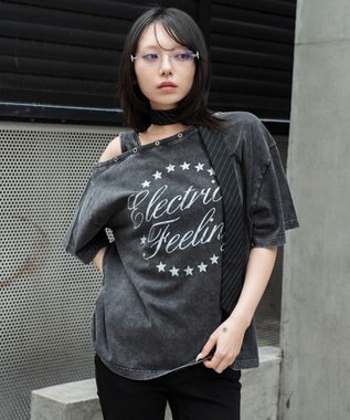 WEGO タンクレイヤードワンショルビッグT 柄5