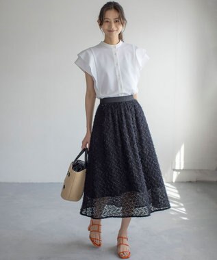 組曲 フェザーチュール スカート ブラック系