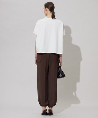 ICB 【接触冷感・UVケア・吸水速乾・防シワ・洗える】 ドレープツイル カーゴパンツ チョコレート系