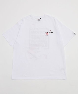 WEGO 【ユニセックス着用ITEM】別注VISIONボックスロゴゴーストスケーターT（SS） ホワイト