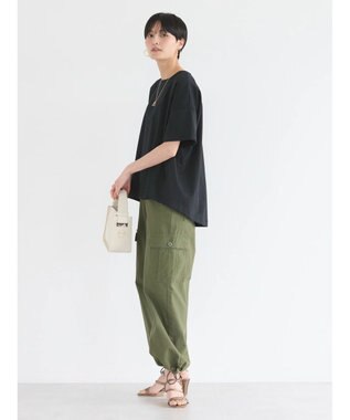 AMERICAN HOLIC 接触冷感バックタックポンチプルオーバー Black