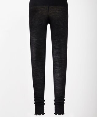 TOQUE 〈大草直子さんアドバイザー〉ロイヤルベビーアルパカ 針抜きスムス 12分丈レギンス ブラック