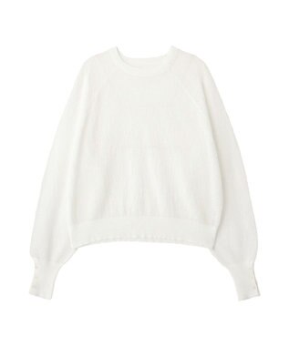 CRAFT STANDARD BOUTIQUE ジョーゼットシアーニットプルオーバー White