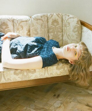 TOCCA FLORAL PICNIC ブラウス ネイビー系