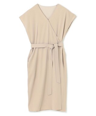 BEIGE， 【洗える・L-size】CINDY / ラップワンピース Sand x Black