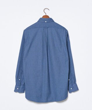 J.PRESS MEN コットンネルハウンドツース シャツ ネイビー系3