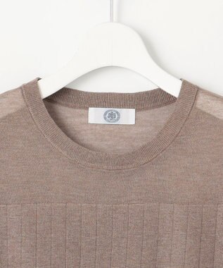 J.PRESS LADIES L 【WEB限定カラーあり・洗える】Vis/Peスパーク ストライプ ニット 【WEB限定カラー】モカ系