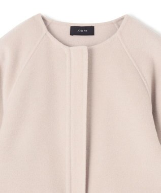 JOSEPH ウーループ　ノーカラーコート Beige