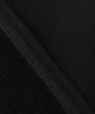 BEIGE， 【BEIGE,ecru/WEB限定・洗える】LOOP BACK / コットンスウェットクロップドトップス Black