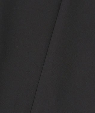 ICB 【WEB限定・洗える】キュプラハイパワーストレッチ セミフレアパンツ ブラック系