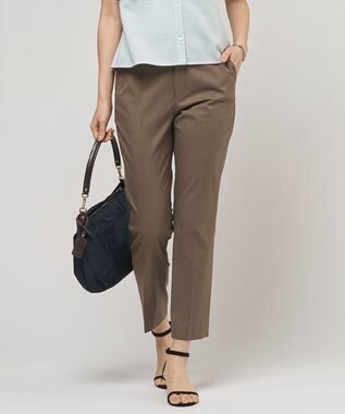 J.PRESS LADIES 【セットアップ対応・洗える・撥水】コットンFITTY テーパード パンツ