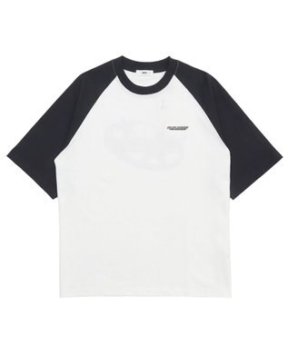 WEGO 【ユニセックス着用ITEM】ラグラングラフィックBIG　T（SS） ブラック