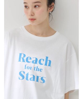 earth music&ecology アソートロゴプリントＴ Off White