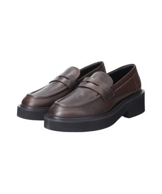 INTER-CHAUSSURES 【FABIO RUSCONI】ラウンドトウ厚底ローファー ブラウン
