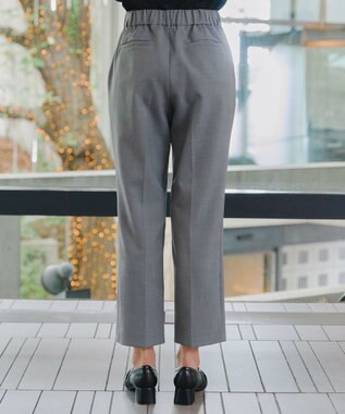 Tiaclasse 【洗える】テーパードパンツ チャコール
