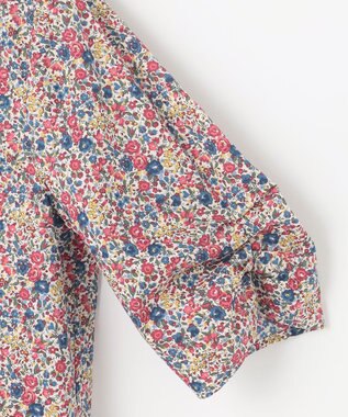 J.PRESS LADIES L 【洗える】LIBERTY ギャザースリーブ 5分袖 ブラウス レッド系5