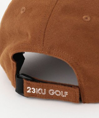 23区GOLF 【UNISEX】フランネル ナンバリング キャップ キャメル系
