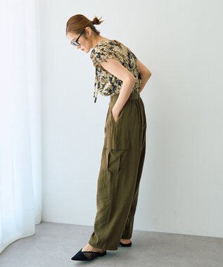 YECCA VECCA ベルテッドカーゴパンツ Khaki