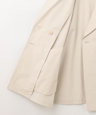 ANY SIS 【洗える】ライトプルーフハーフ トレンチ コート アイボリーベージュ