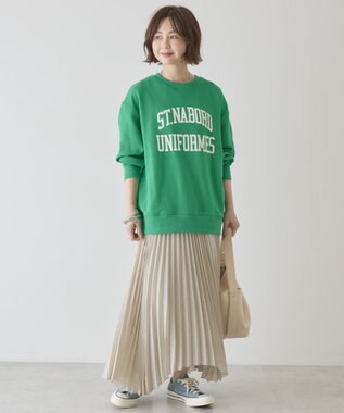 AMERICAN HOLIC 【選べる丈】シアープリーツスカート Light Beige