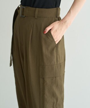 YECCA VECCA ベルテッドカーゴパンツ Khaki