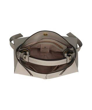 INTER-CHAUSSURES 【LORISTELLA】ベーシックレザーハンドバッグ ライトグレー