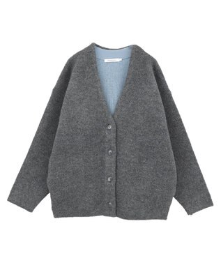 AMERICAN HOLIC ＶネックＷフェイスニットカーディガン Beige