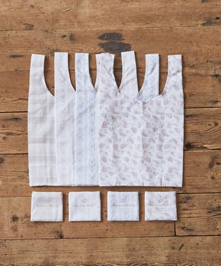 Maison de FLEUR フラワープリントエコバッグ Light Pink