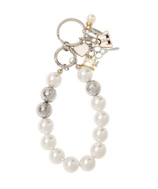 YECCA VECCA パール×エナメルチャーム White