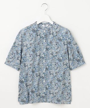 J.PRESS LADIES L 【洗える】LIBERTY Joanna Louise/Phoebe 前開き ブラウス ブルー系5