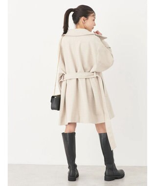 earth music&ecology ２ｗａｙカラーミドル丈コート Light Beige