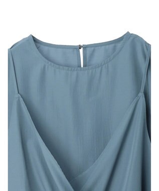 Green Parks レイヤード風ビスチェブラウス Blue