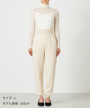 NAVE 【ReNAVE・洗える】スムースニット パンツ ホワイト系