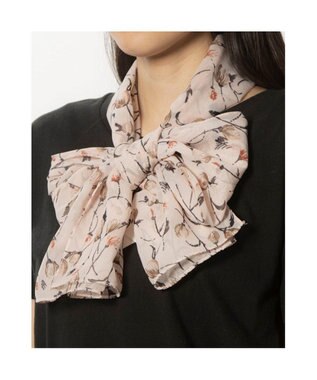 UNBILLION カシュネ cache nez / 花柄シフォンスカーフ ピンク