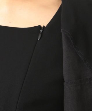 自由区 FORMAL 【人気NO.1 / 洗える】ボレロ風ワンピース ブラック系