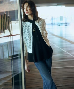 組曲 L ミッドデニム パンツ ユーズドブルー系