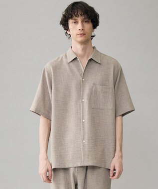 UNFILO MENS リネンライク シャツ