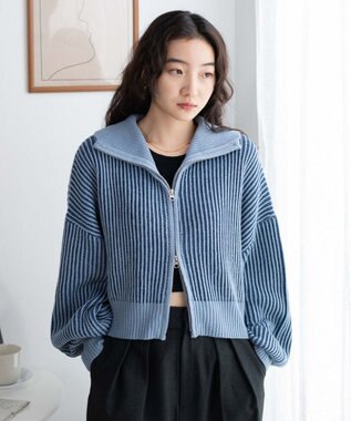 WEGO ダブルジップショートカーデ